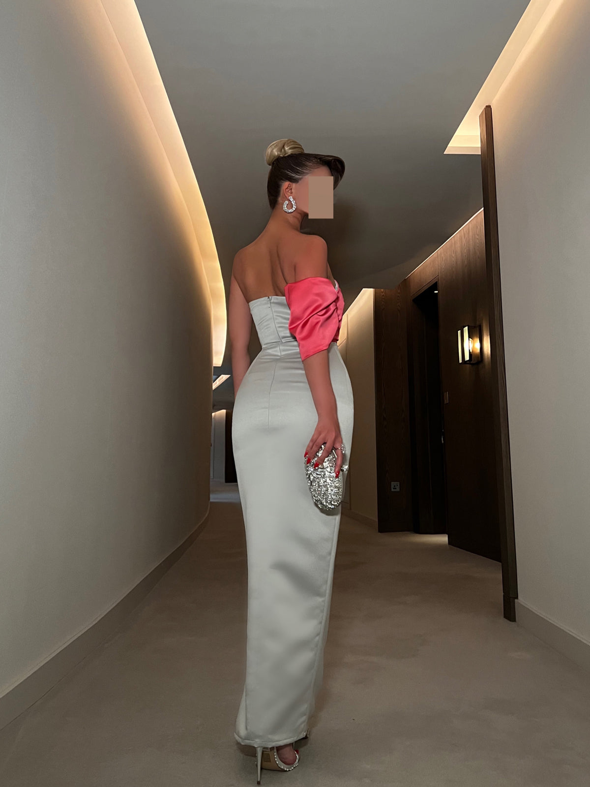 aria pink dress ARIA MIDI DRESS IN PINK